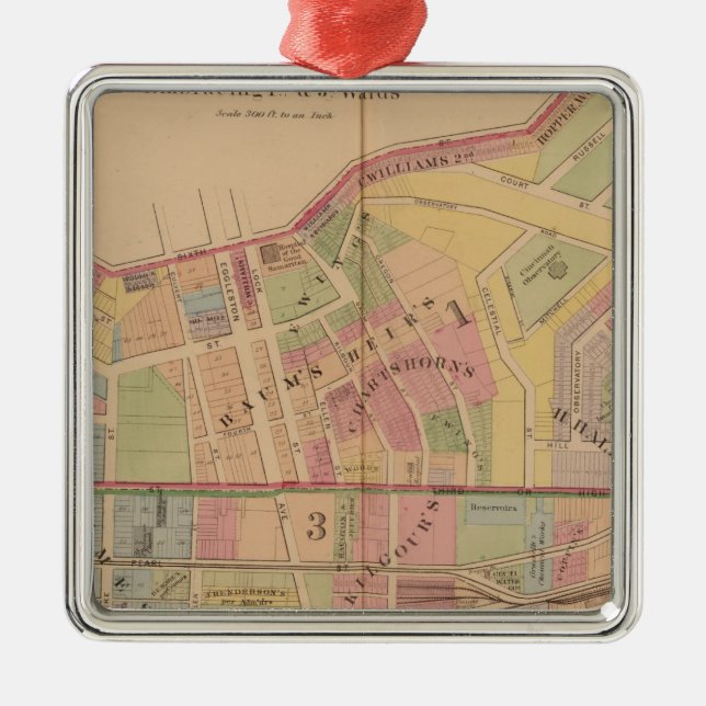 Adorno Metálico Cincinnati, Ohio (Frente)