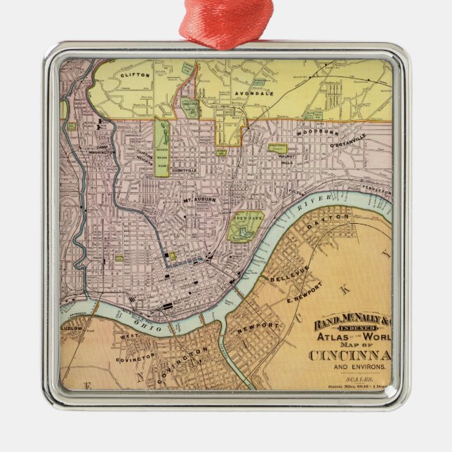 Adorno Metálico Cincinnati, Ohio 2 (Frente)