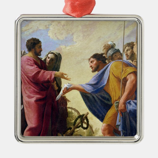 Adorno Metálico Cincinnatus que vuelve a su arado (Frente)