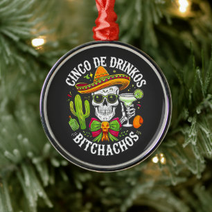 Adorno Metálico Cinco De Drinko Bitchachos
