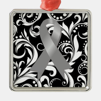 Adorno Metálico Cinta cerebral de cáncer cerebral deco noir