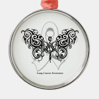 Adorno Metálico Cinta de mariposa tribal de cáncer de pulmón
