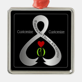 Adorno Metálico Cinta de sensibilización de Parkinson