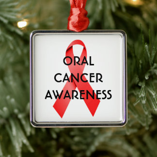 Adorno Metálico Cinta de sensibilización sobre el cáncer oral