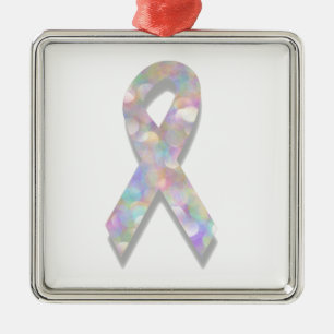 Adorno Metálico cinta para el cáncer de pulmón de perla