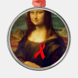 Adorno Metálico Cinta roja Mona Lisa