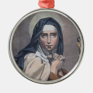 Adorno Metálico Circular de Sta. Teresa de Ávila (M 008)