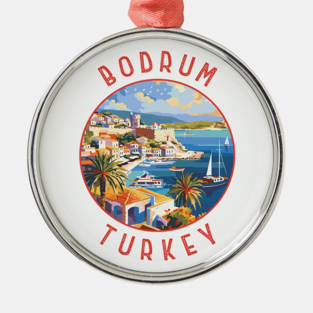 Adorno Metálico Círculo alterado retro de Bodrum Turkey (Frente)