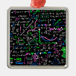 Adorno Metálico Círculo de educación matemática lineal