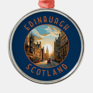 Adorno Metálico Círculo En Problemas Retro De Edimburgo