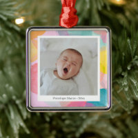 Círculos de Acuarela Coloridos Lindos Foto de Bebé