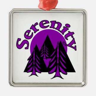 Adorno Metálico Cita de Serenity Moderno Árboles de Luna Morados N