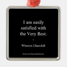 Adorno Metálico Cita de Winston Churchill; Lo Mejor