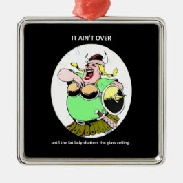 Adorno Metálico Cita motivacional feminista divertida no termina