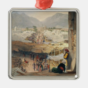 Adorno Metálico Ciudad de Kandahar, de su bazar principal y de la