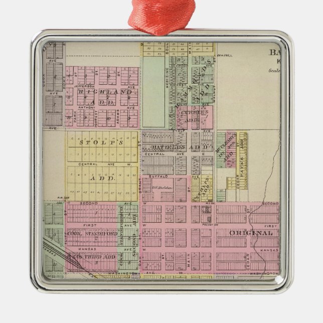 Adorno Metálico Ciudad de la casa de campo de la medicina, Kansas (Frente)