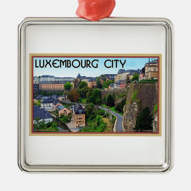Adorno Metálico Ciudad de Luxemburgo (Frente)
