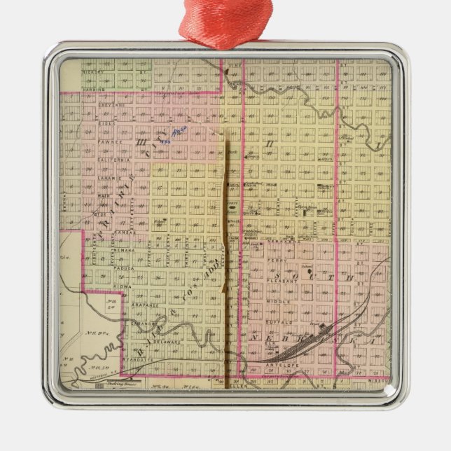 Adorno Metálico Ciudad de Nebraska, Nebraska (Frente)