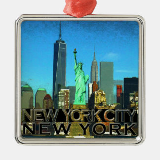 Adorno Metálico Ciudad de Nueva York
