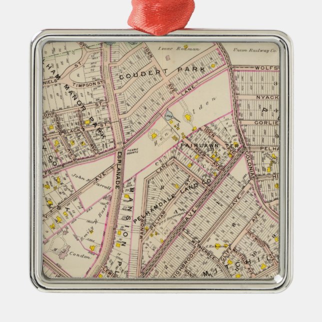 Adorno Metálico Ciudad de Pelham, Nueva York (Frente)