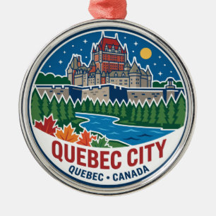 Adorno Metálico Ciudad de Quebec Canadá