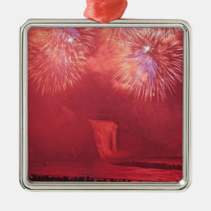 Adorno Metálico Ciudad de Quebec, Quebec, Canadá. Fuegos artificia