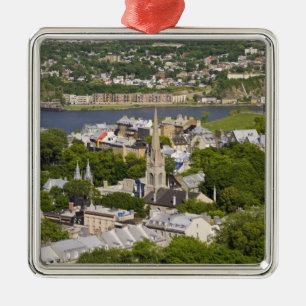 Adorno Metálico Ciudad de Quebec, Quebec, Canadá. Mirando hacia a