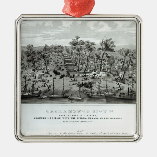 Adorno Metálico Ciudad de Sacramento, California (Frente)