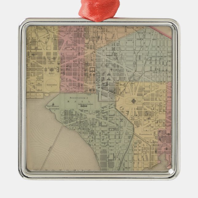 Adorno Metálico Ciudad de Washington (Frente)