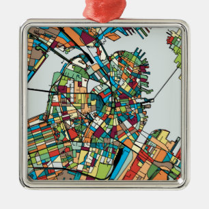 Adorno Metálico Ciudad los E.E.U.U. de Boston