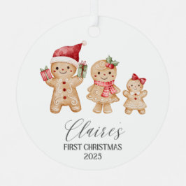 Adorno Metálico Claire Primera Navidad Personalizada del Bebé
