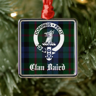 Adorno Metálico Clan Baird Escudo Tartan