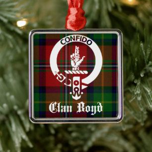 Adorno Metálico Clan Boyd Escudo Tartan