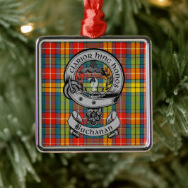 Adorno Metálico Clan Buchanan Escudo Badge & Tartán
