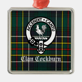 Adorno Metálico Clan Cockburn Escudo Badge y Tartán