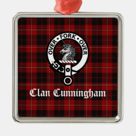 Adorno Metálico Clan Cunningham Badge & Tartan