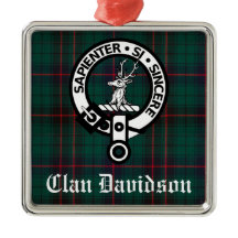 Clan Davidson Escudo Badge y Personalizable Tartán