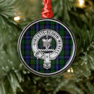 Adorno Metálico Clan Donnachaidh (Robertson) Escudo /Hunting Tart