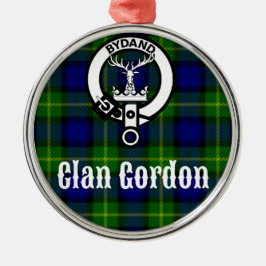 Adorno Metálico Clan Gordon Tartan Escudo