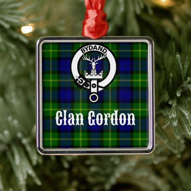 Adorno Metálico Clan Gordon Tartan Escudo (Árbol)