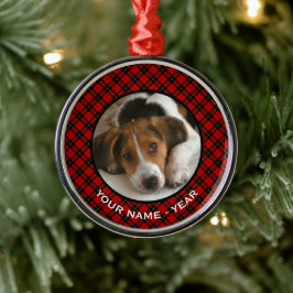 Adorno Metálico Clan Wallace Red Scottish Plaid Photo