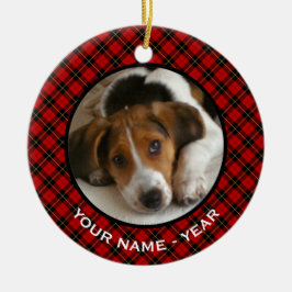 Adorno Metálico Clan Wallace Red Scottish Plaid Photo