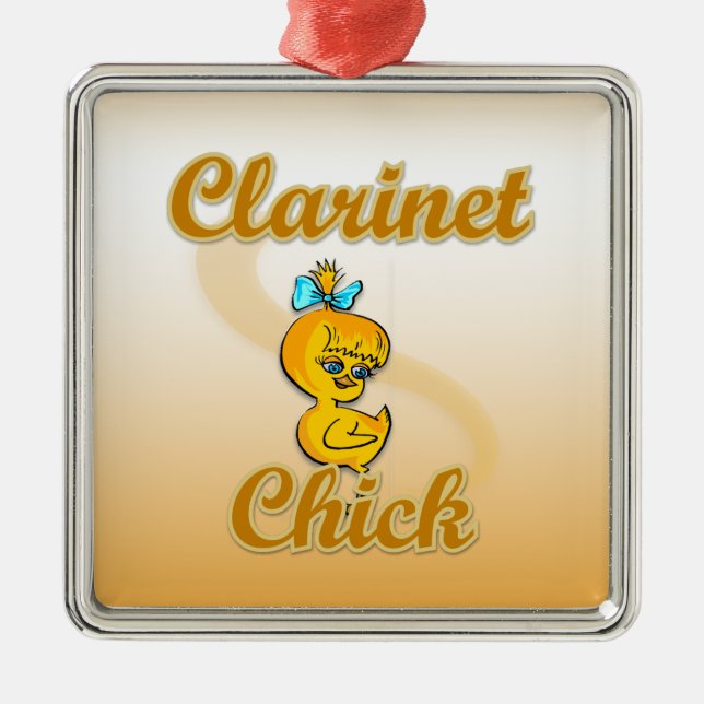 Adorno Metálico Clarinet Chick (Frente)