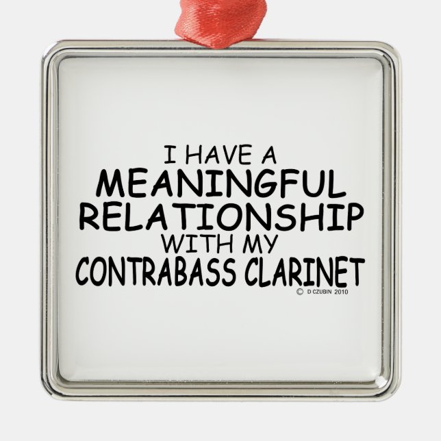 Adorno Metálico Clarinet de contraste de relación significativa (Frente)