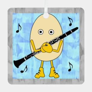 Adorno Metálico Clarinet Egghead