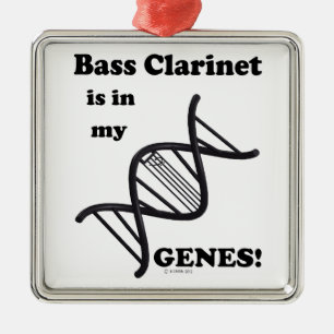 Adorno Metálico Clarinet en mis genes