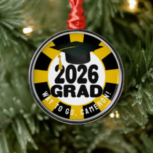 Adorno Metálico Clase audaz de 2026 Graduación