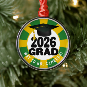 Adorno Metálico Clase audaz de 2026 Graduación
