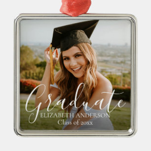 Adorno Metálico Clase de graduación de 2026 Foto personalizada con