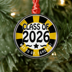 Adorno Metálico Clase Estrella de 2026 Graduación